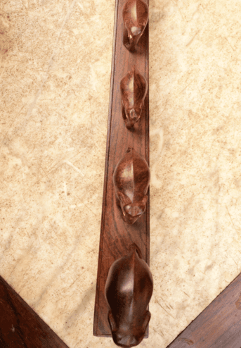 5 Coat Hanger Set in Rosewood